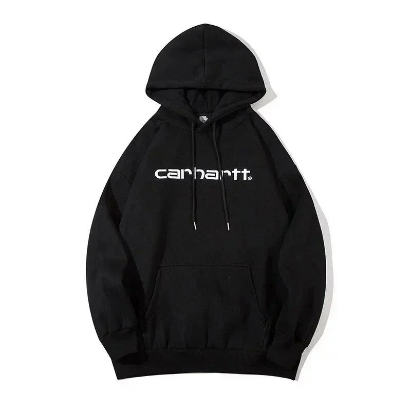 Carhartt Work In Progress Script Logo Black Hoodie - 1
