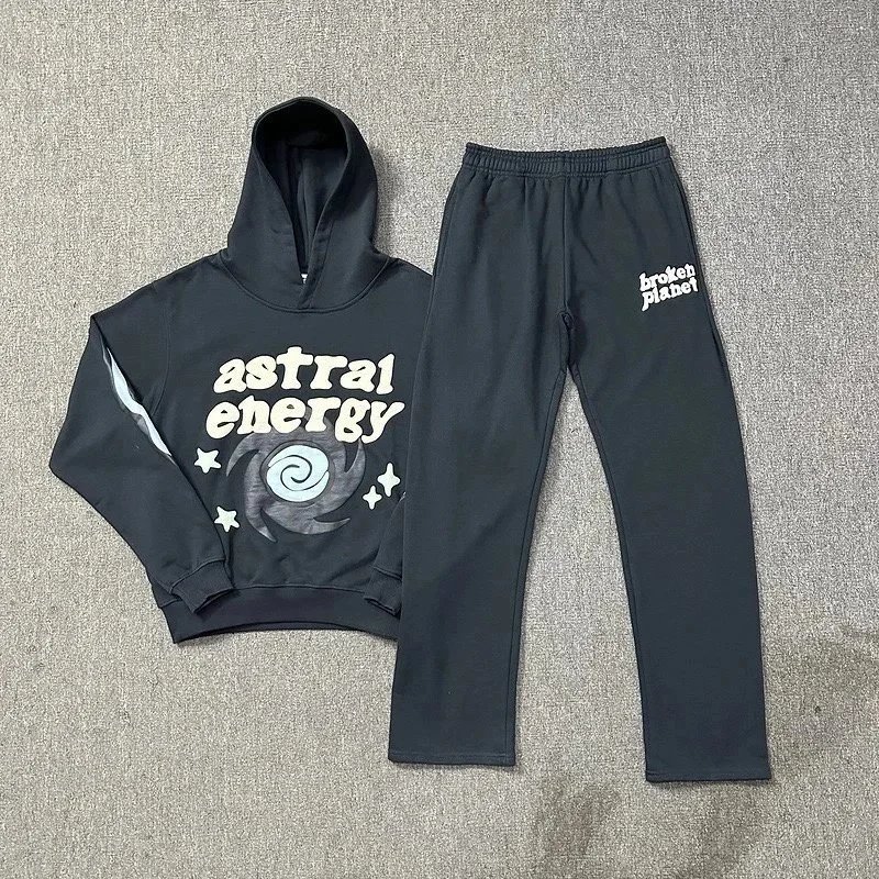 Broken Planet Infinite Realities Olive Green Hoodie and Sweatpants Set - 5
