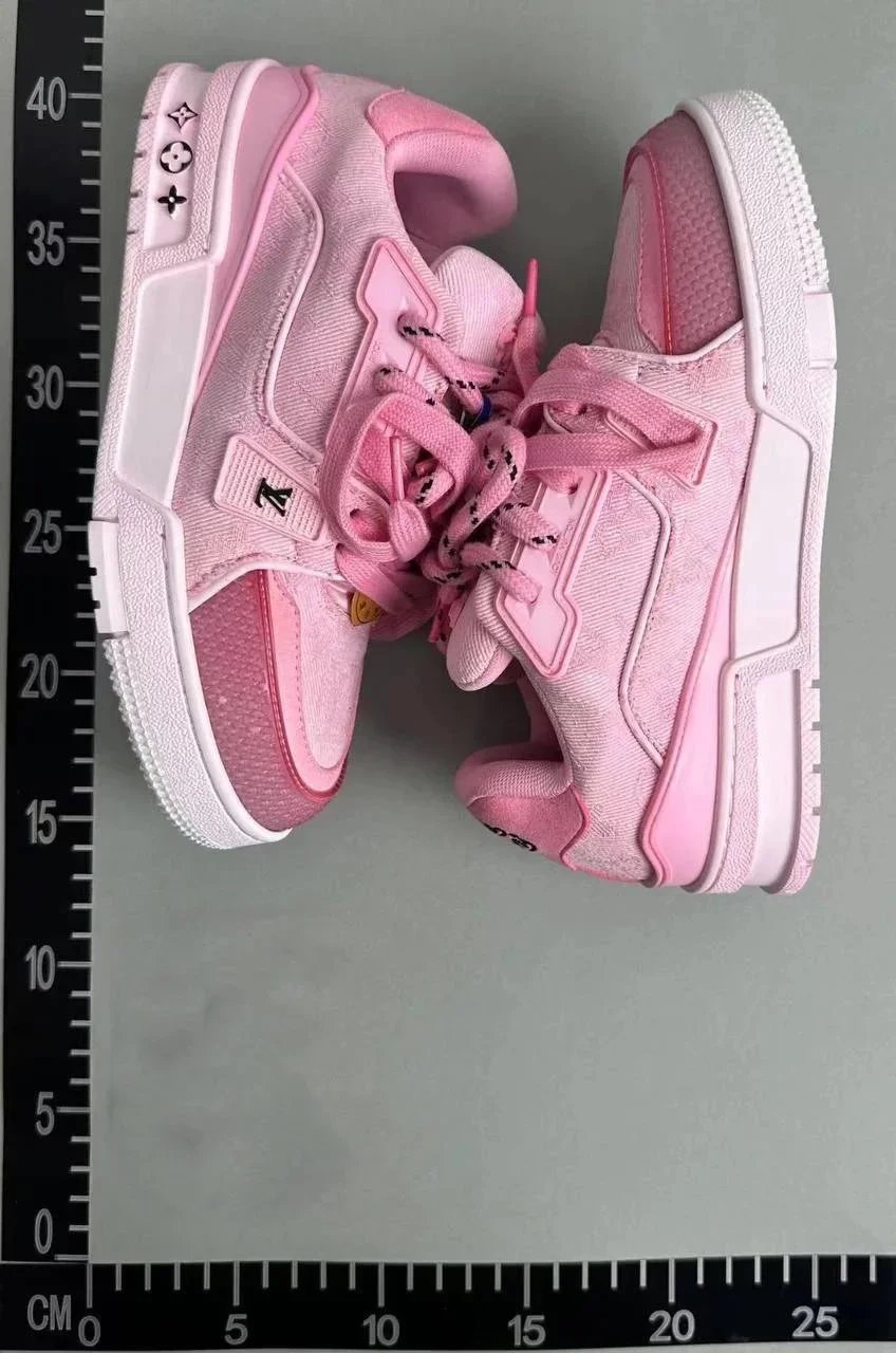 Louis Vuitton LV Trainer Low Pink Monogram Sneakers