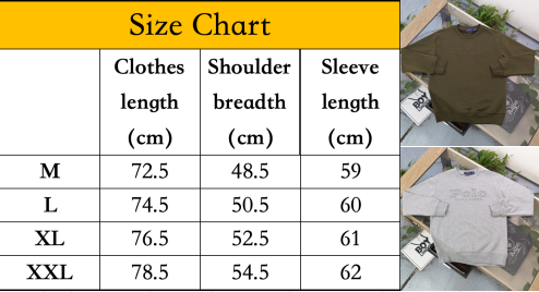 Style 28-29 size chart