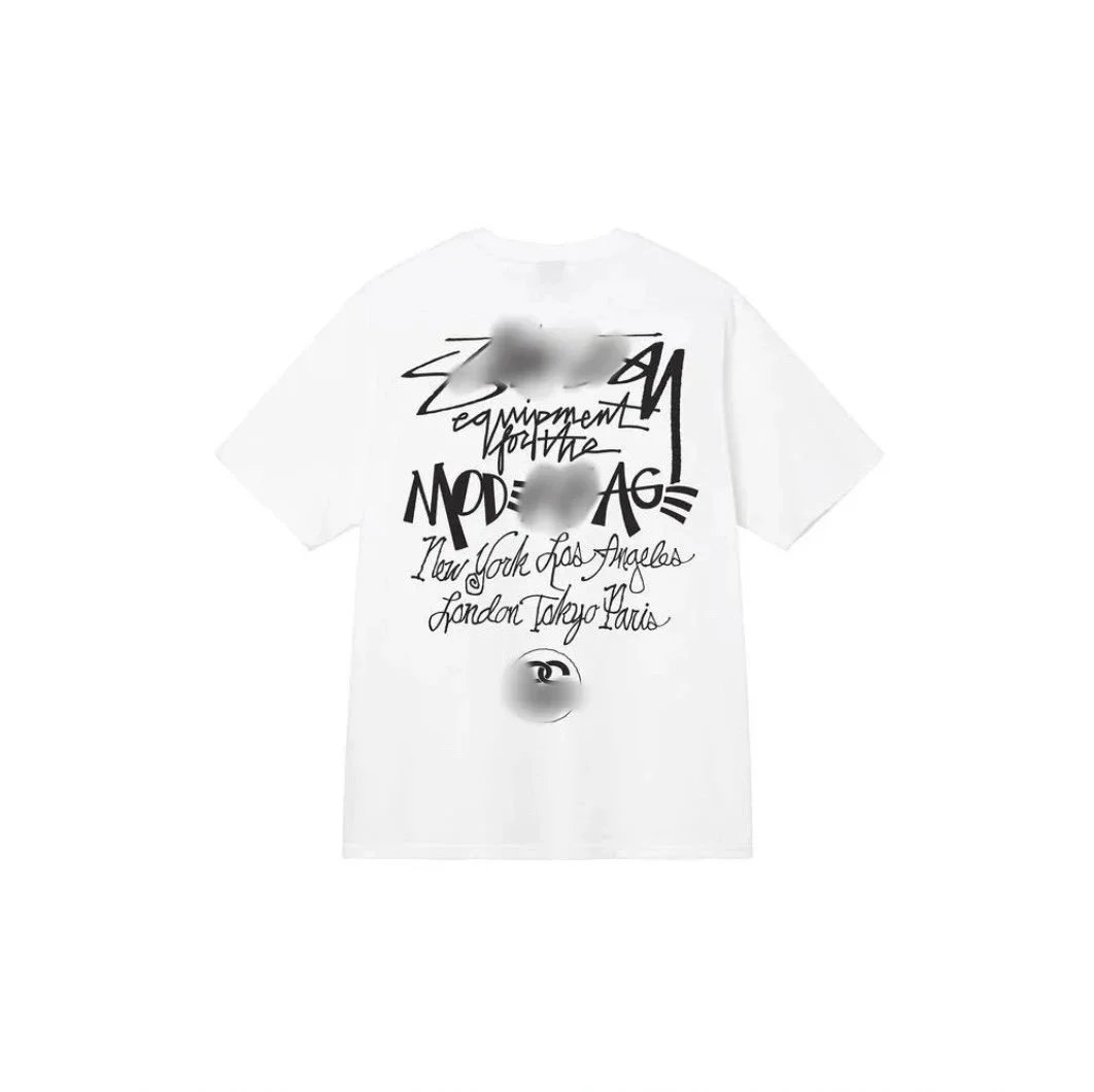Stussy Graffiti Graphic Print Cotton T-Shirt