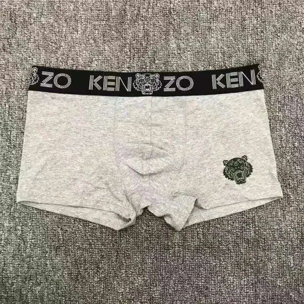 Kenzo Tiger Logo Boxer Briefs Gray Underwear - 1