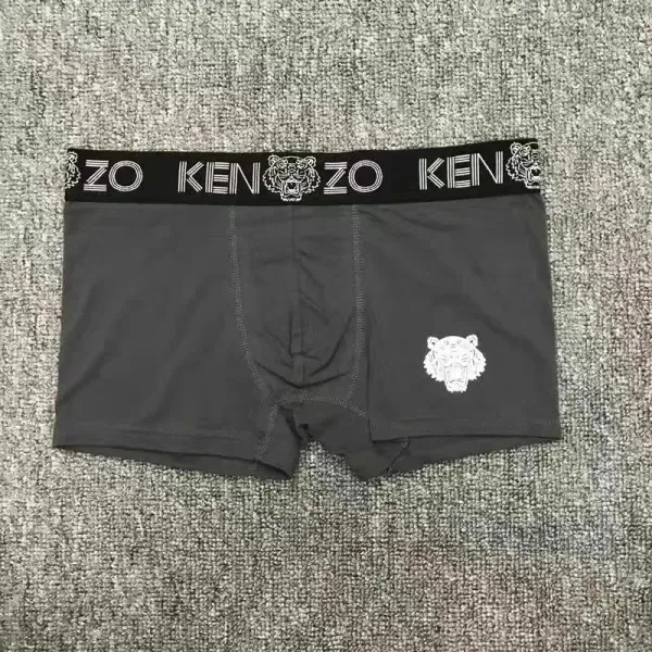 Kenzo Tiger Logo Boxer Briefs Gray Underwear - 1