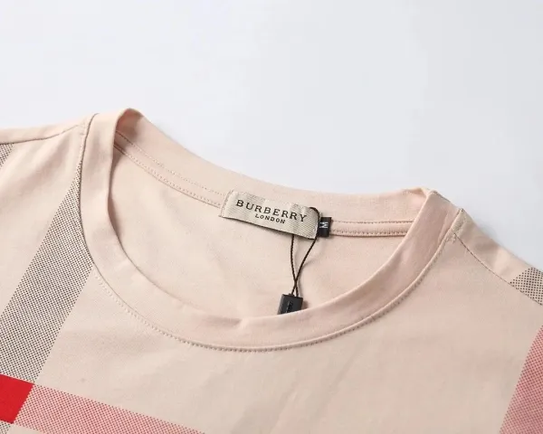 Burberry Check Print T-Shirt and Shorts Set White - 8