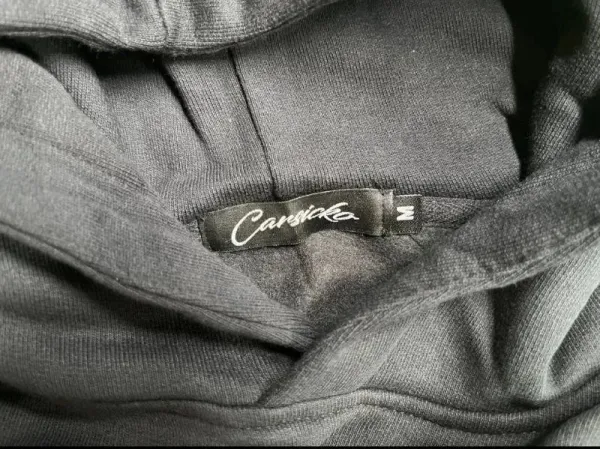 Carssicka Script Logo Black Zip-Up Hoodie - 8
