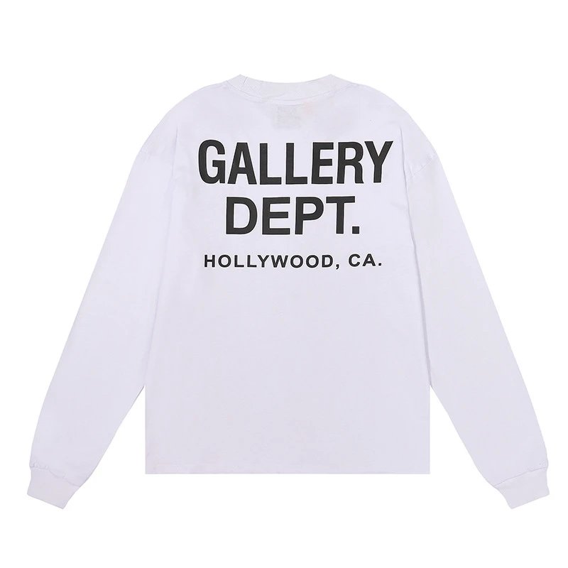 Gallery Dept. White Long Sleeve T-Shirt