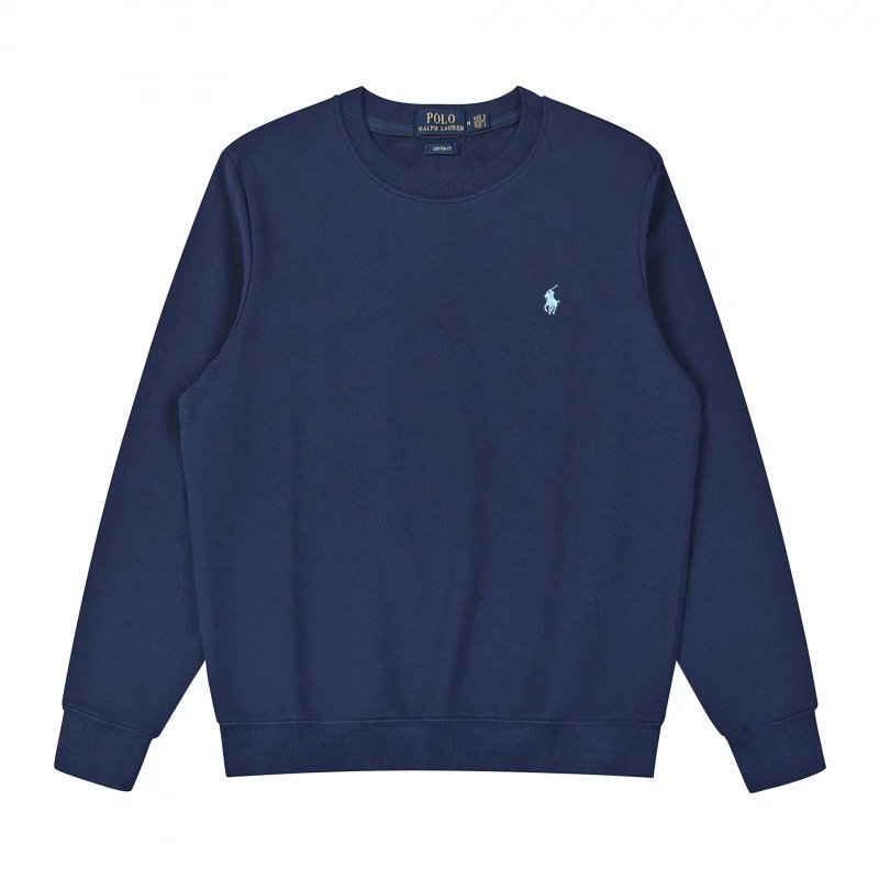 Round neck navy blue label