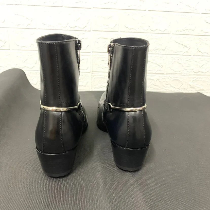 Chelsea Boot Black Pointed Toe Side Zip photo 7