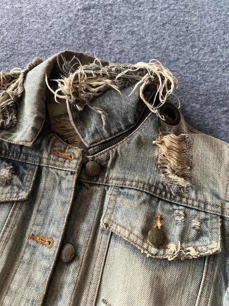 L.G.B00 Archive Bleached Denim Jacket photo 8