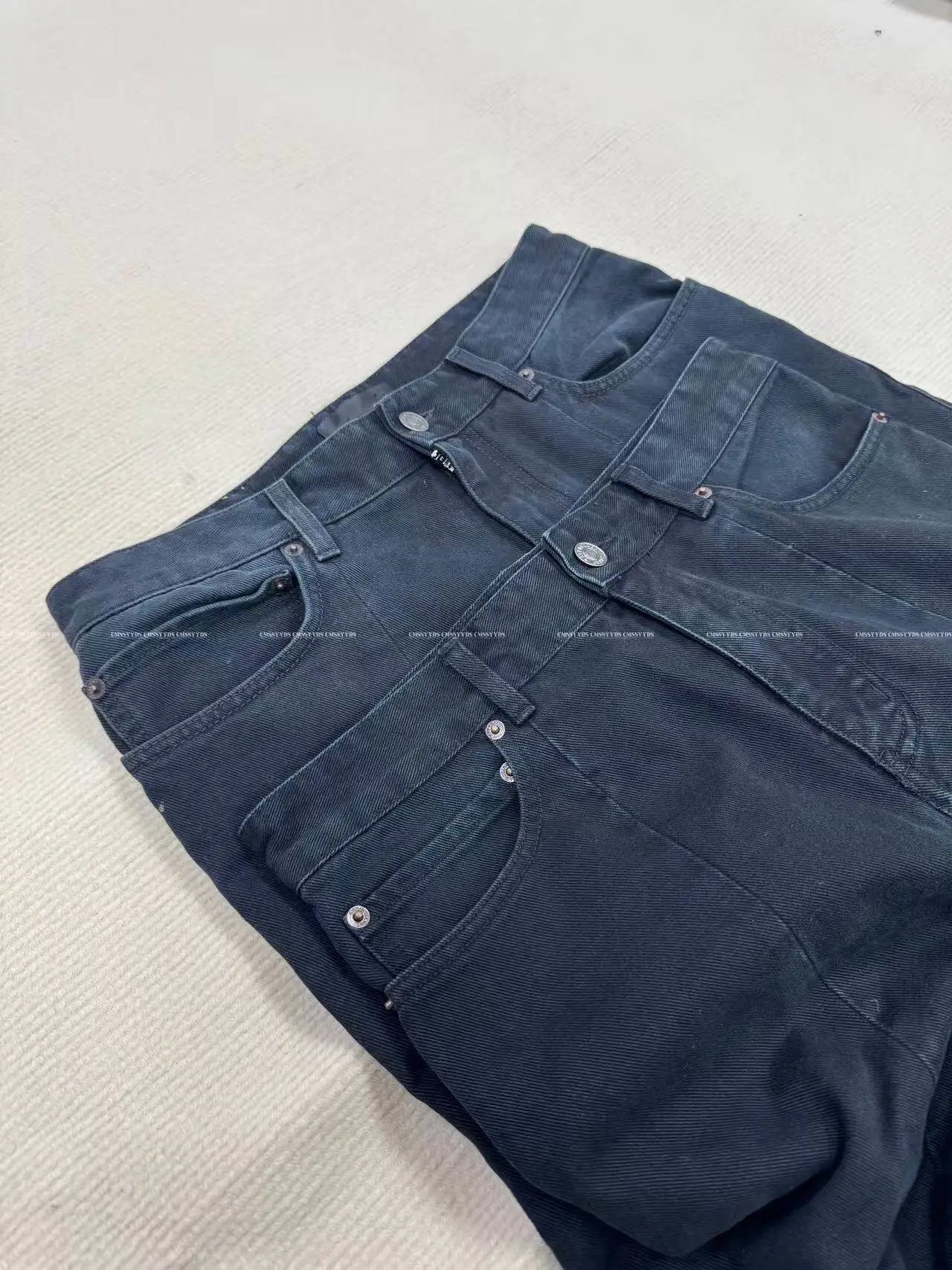 CMSS 25SS Flared Cargo Jeans Removable Pockets photo 7