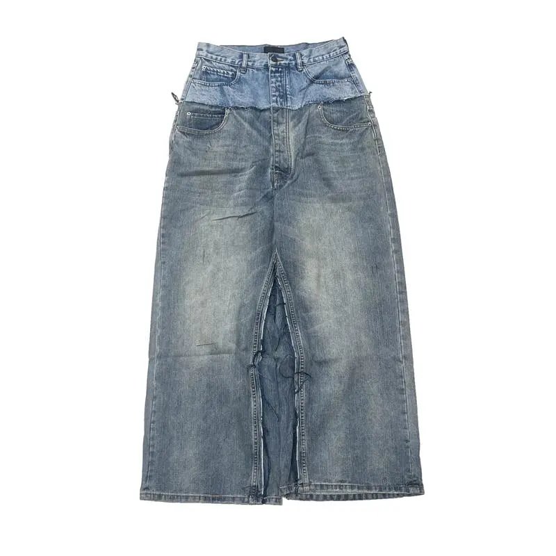 BMC Cut-Up Double Layer Baggy Jeans Distressed photo 3