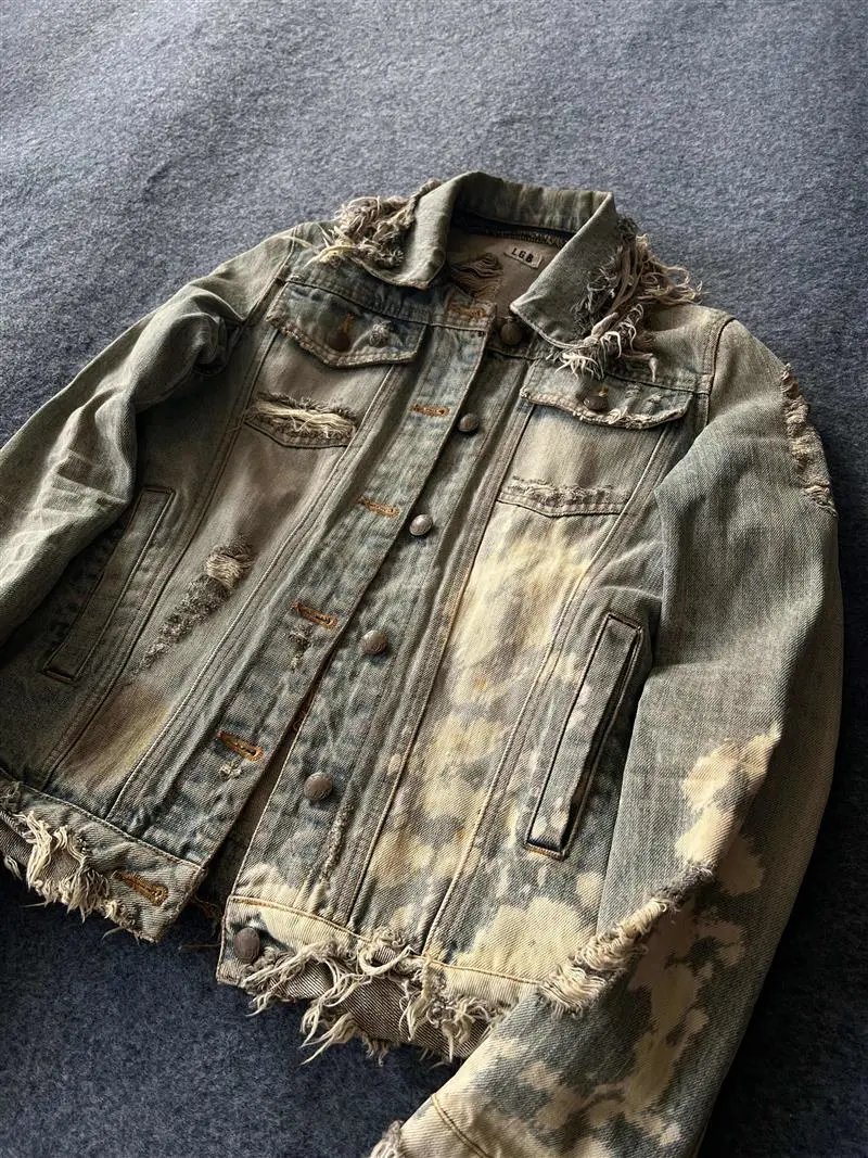 L.G.B00 Archive Bleached Denim Jacket photo 7