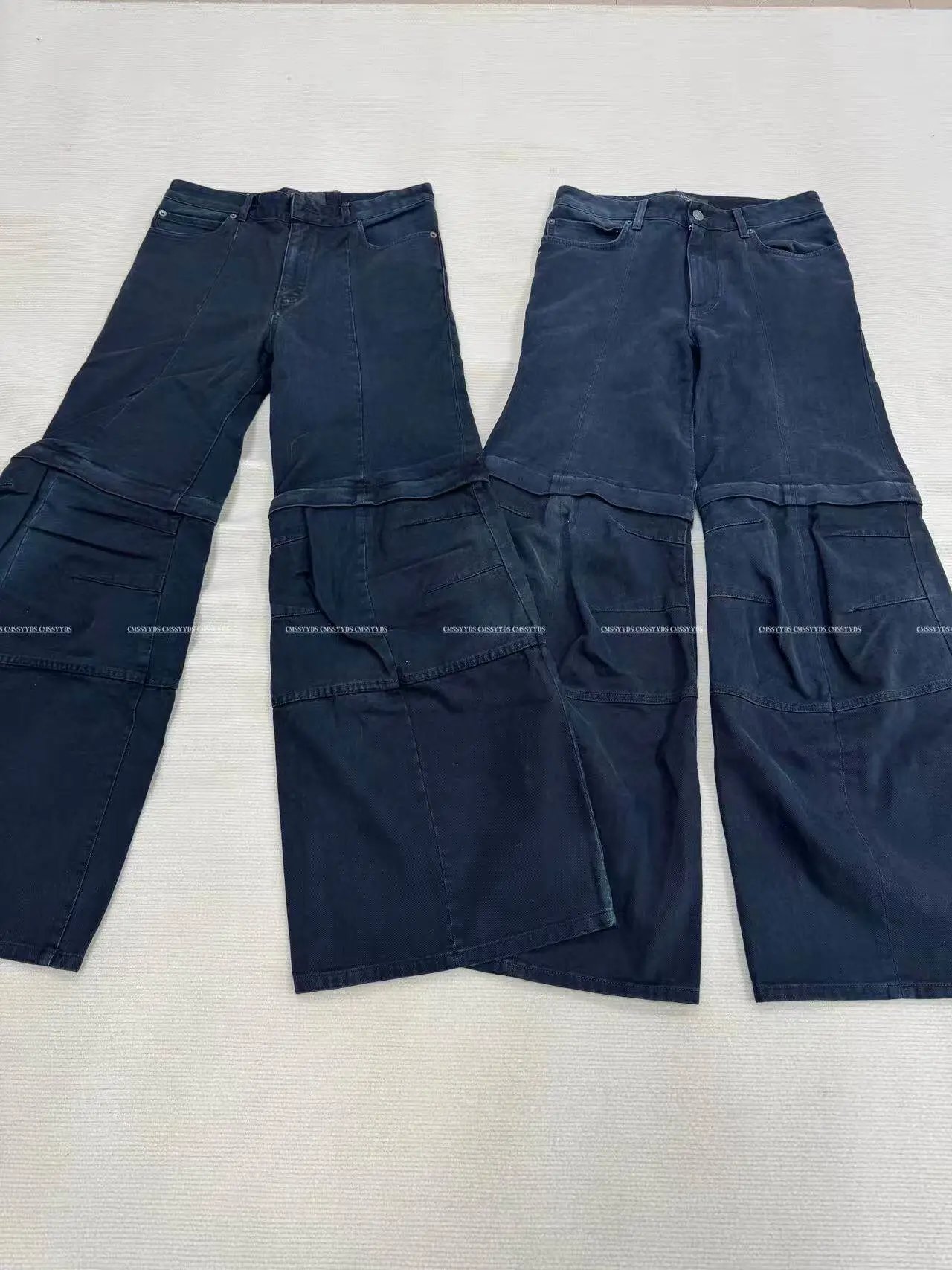 CMSS 25SS Flared Cargo Jeans Removable Pockets photo 4