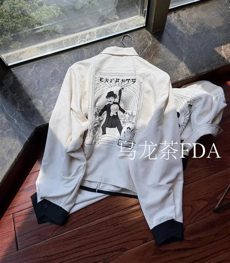 ERD Clown Embroidery Jacket White photo 3