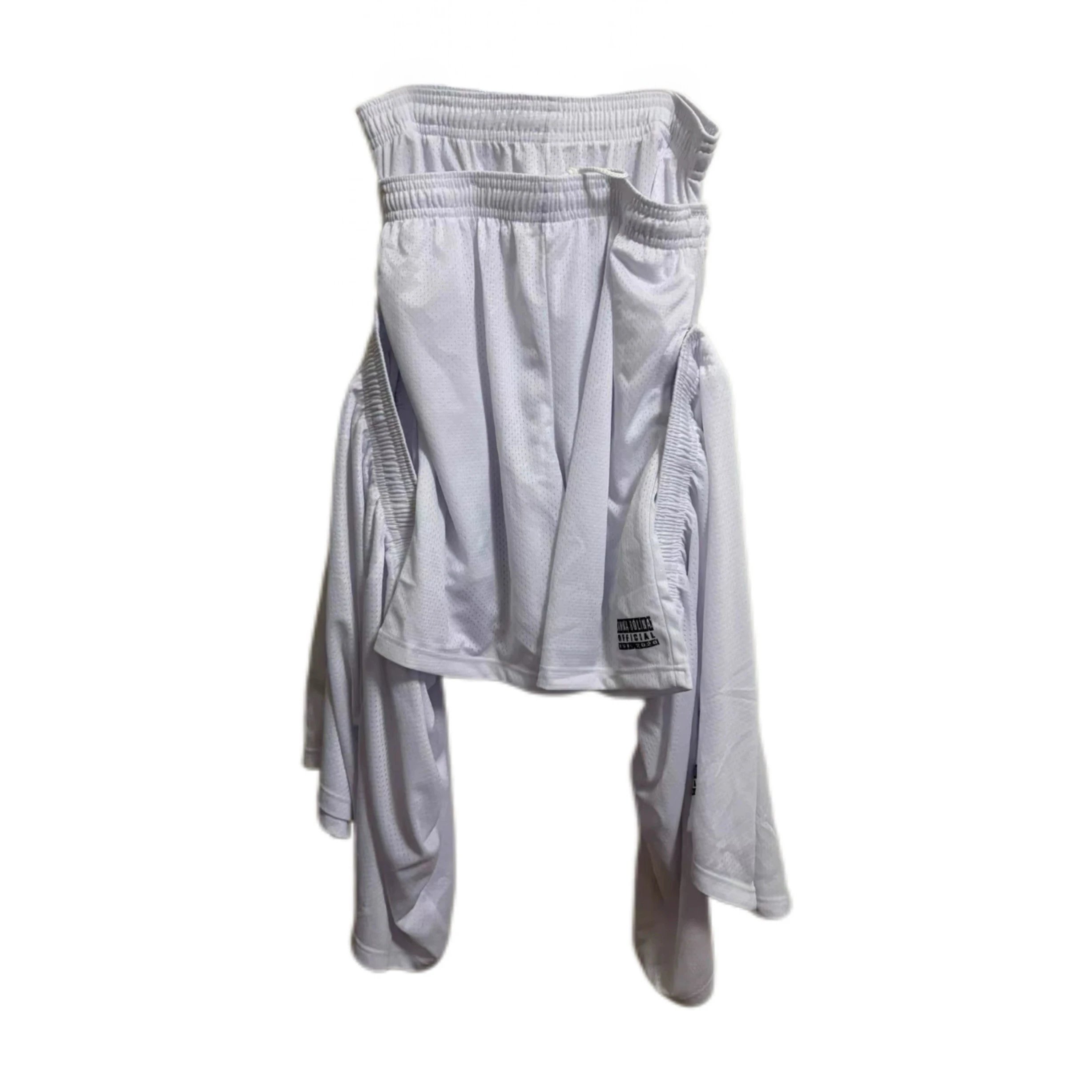 Annabolina Letter Print Removable Double Waist Shorts photo 2