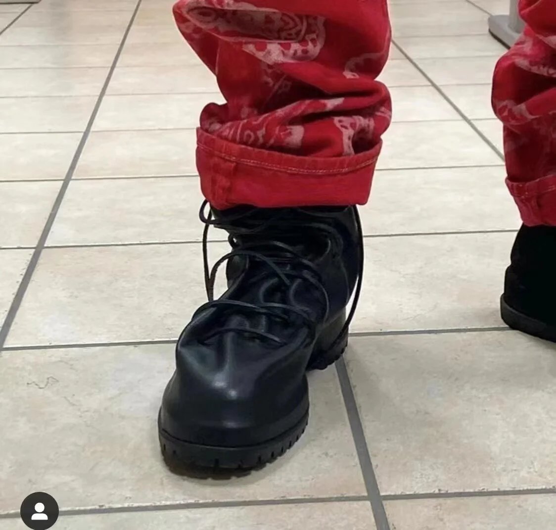 424onFairfax Dark Brown Wrinkled Leather Martens Boot photo 5
