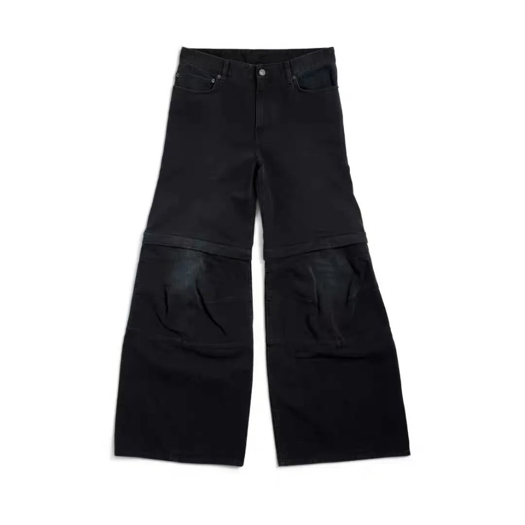 CMSS 25SS Flared Cargo Jeans Removable Pockets photo 2