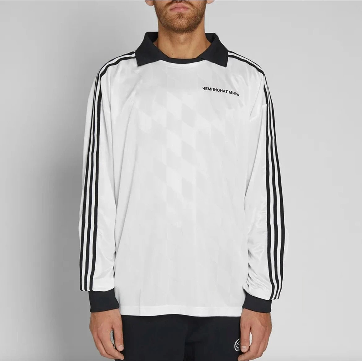 Black White Stripe Long Sleeve Jersey photo 3