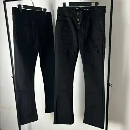 thumbnail for Early dad slpD17 micro-flared pants, high street luxury fashion, brushed wax micro-flared jeans, versatile for men and women