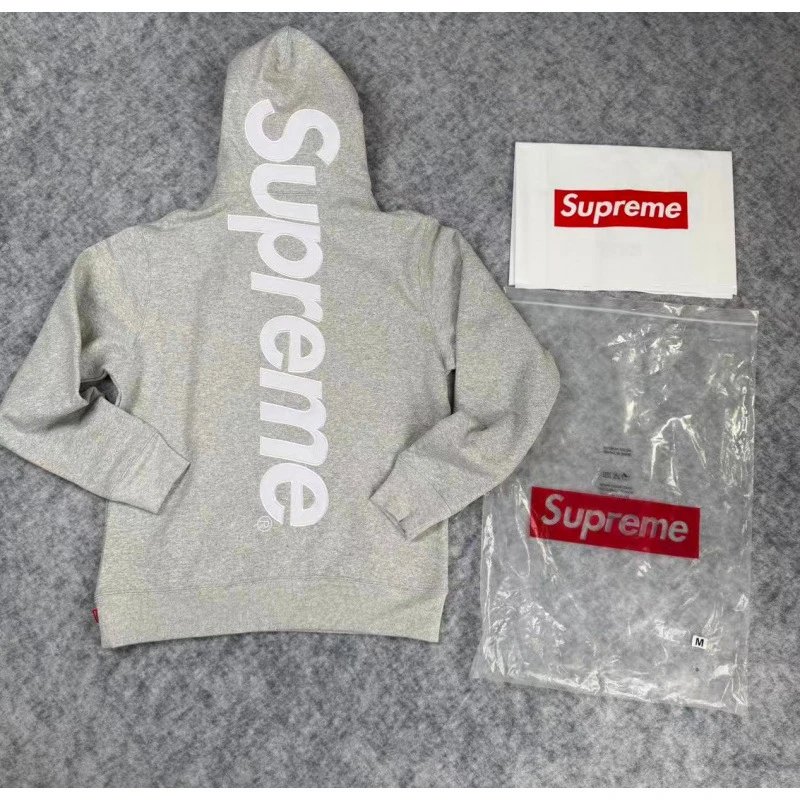 E550 # Classic Big Logo Hoodie Grey
