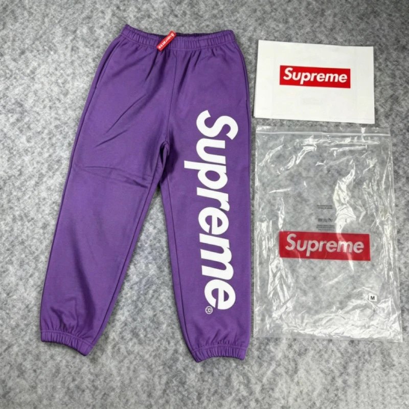 A309 # Classic Big Logo Hooded Pants Purple