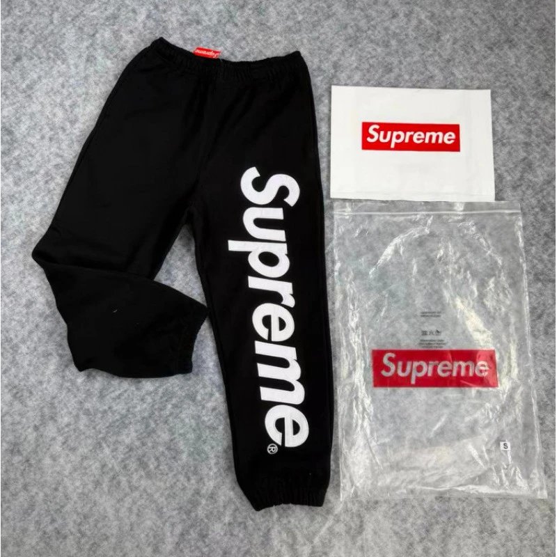 A309 # Classic Big Logo Hooded Pants Black