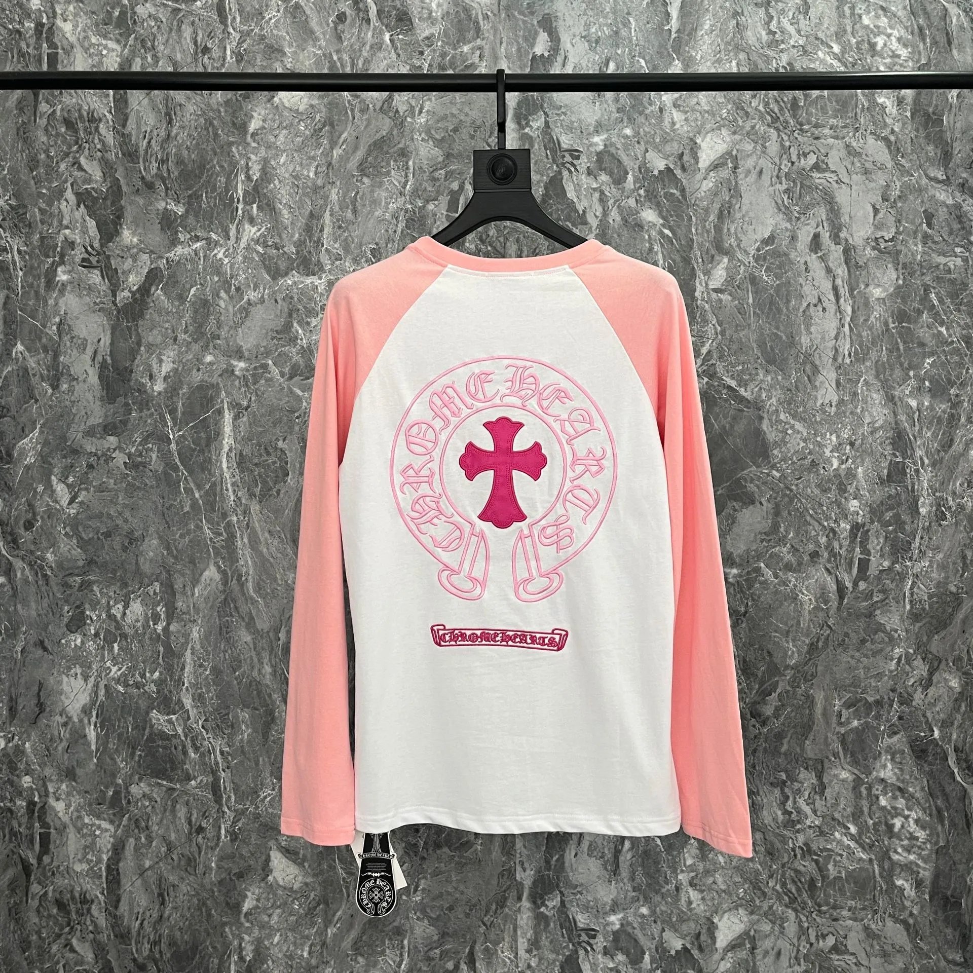 K9007 Pink & White Color Block