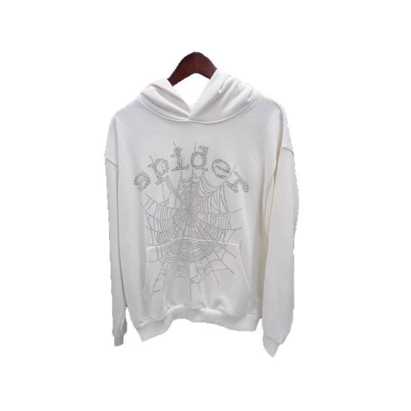 海外原版重磅450G加厚糕绒卫衣连帽衫男发泡印蜘蛛Sp5der hoodies