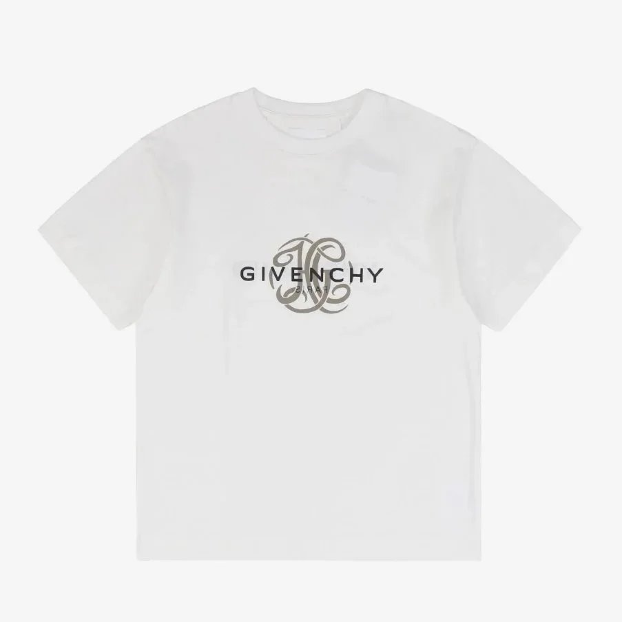 GVC Floral Letter Short Sleeve - White