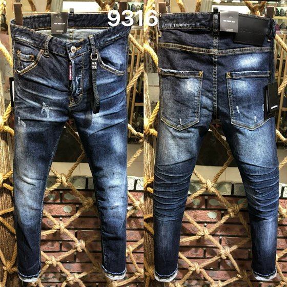 D * S jeans beautiful style men's straight leg denim pants