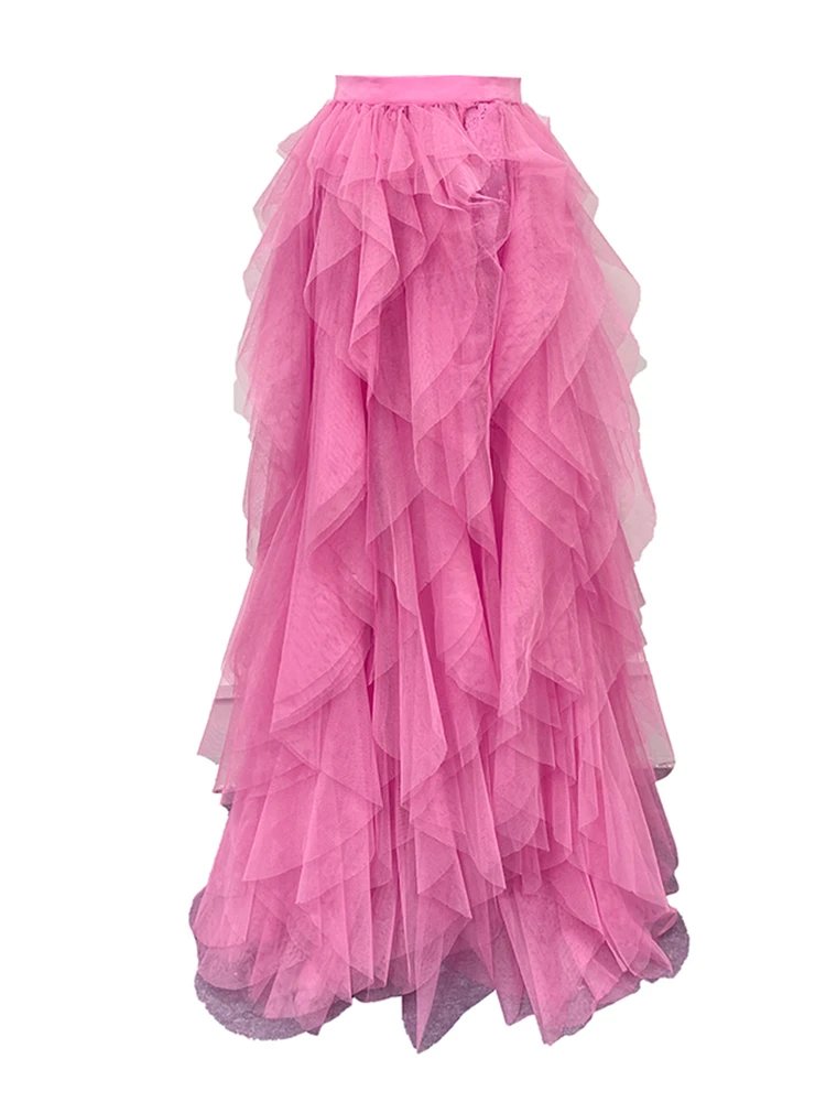 Blush Pink Corset Tulle Maxi Dress