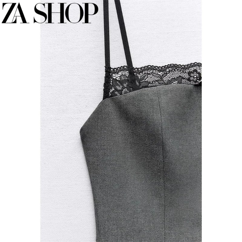 Lace Trim Slip Dress