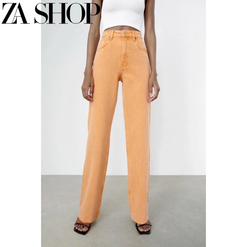 ZARA Light Wash Wide-Leg Jeans