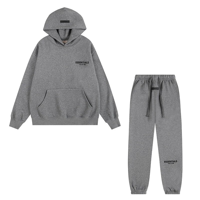 Dark Grey Flocked Set