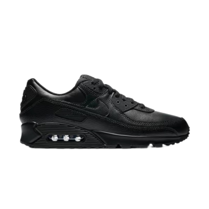 Nike Sneakers Air Max 90 — Black leather surface
