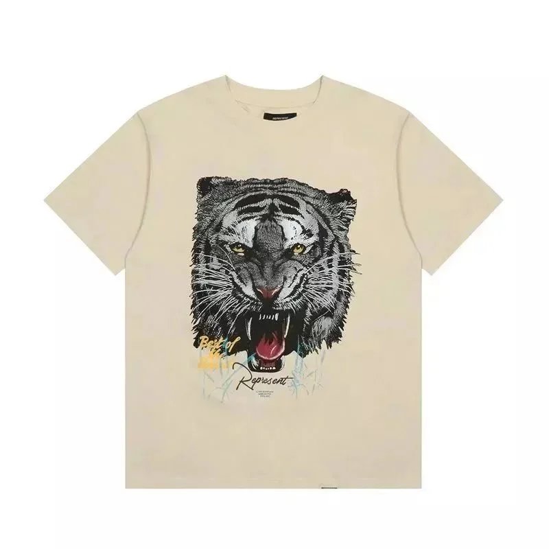 Represent Represent Tiger Print T-Shirt in 22杏色005 Beige