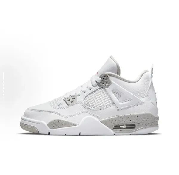 Air Jordan 4 Retro White Cement Reimagined Sneakers - 1