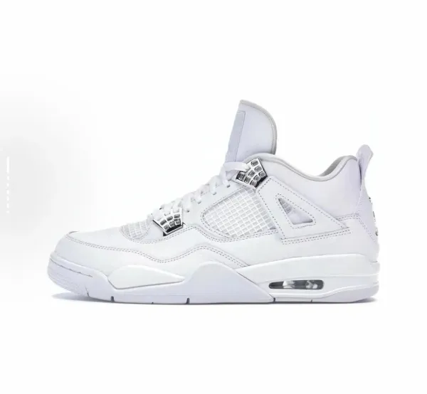 Air Jordan 4 Retro White Cement Sneakers - 1
