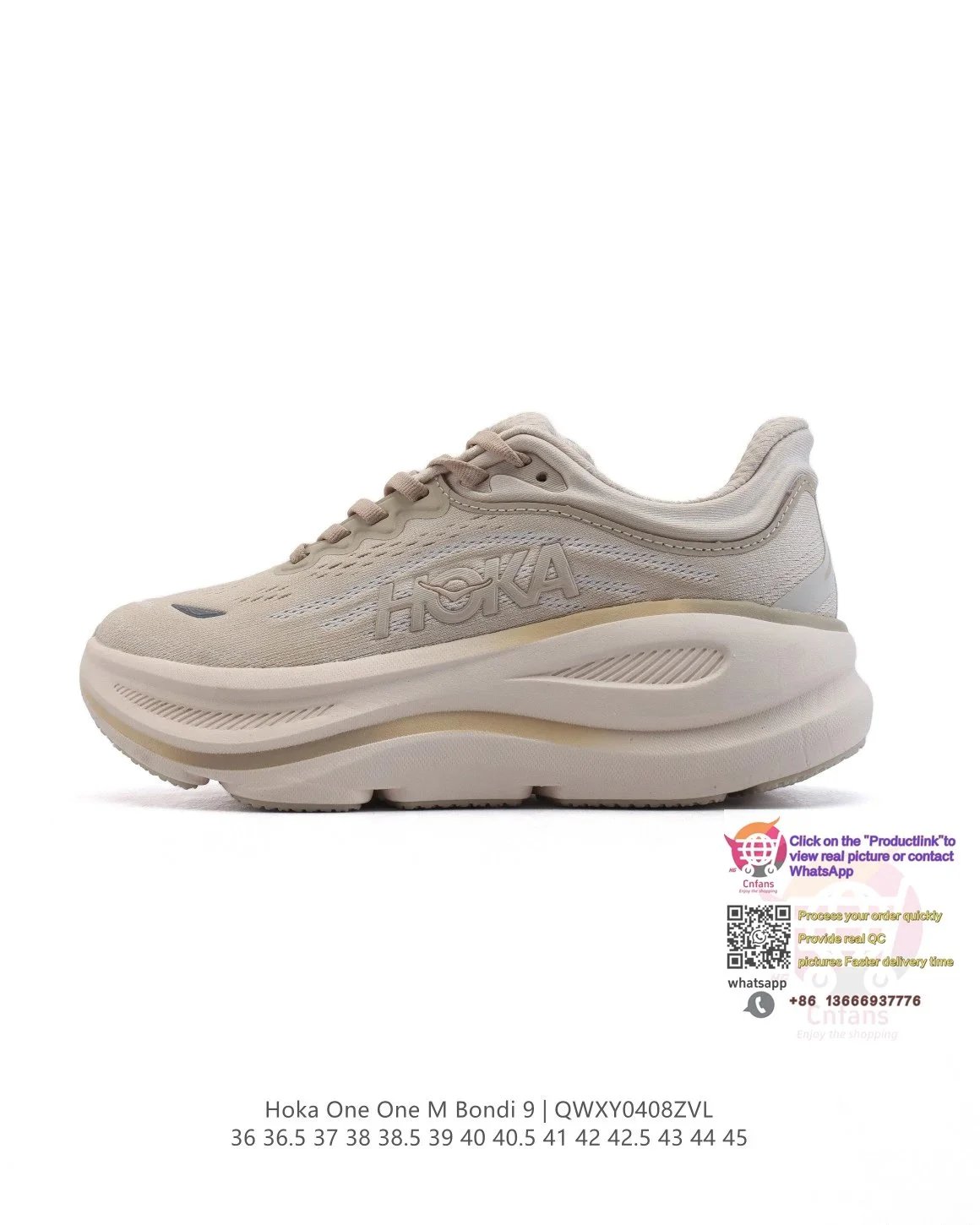 Hoka One One Hoka One One Bondi 9 Sneakers in Beige Beige