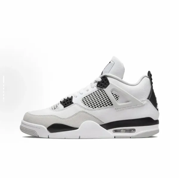 Air Jordan 4 Retro White Cement Grey Sneakers - 1