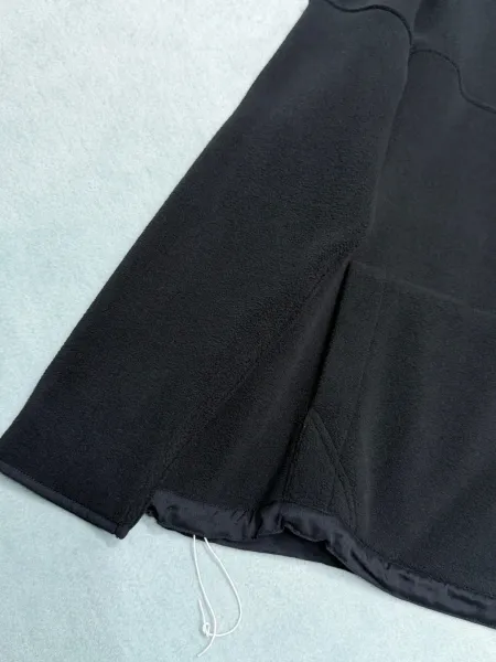 Celine Half-Zip Fleece Pullover Black Hoodie - 16