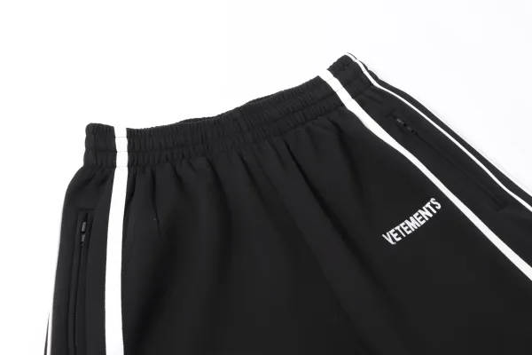 Vetements Track Jacket Black with White Stripes Outerwear - 21