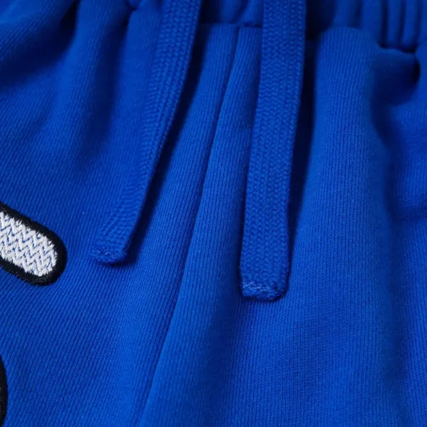Lotto x Mowa Sporty Blue Sweatpants with Number 6 and Polo Rider Print - 18