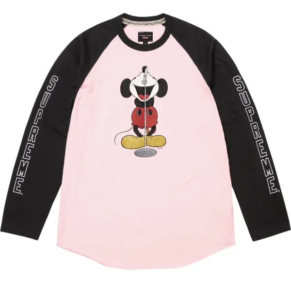 Supreme x Disney Mickey Mouse Long Sleeve T-Shirt Black - 29