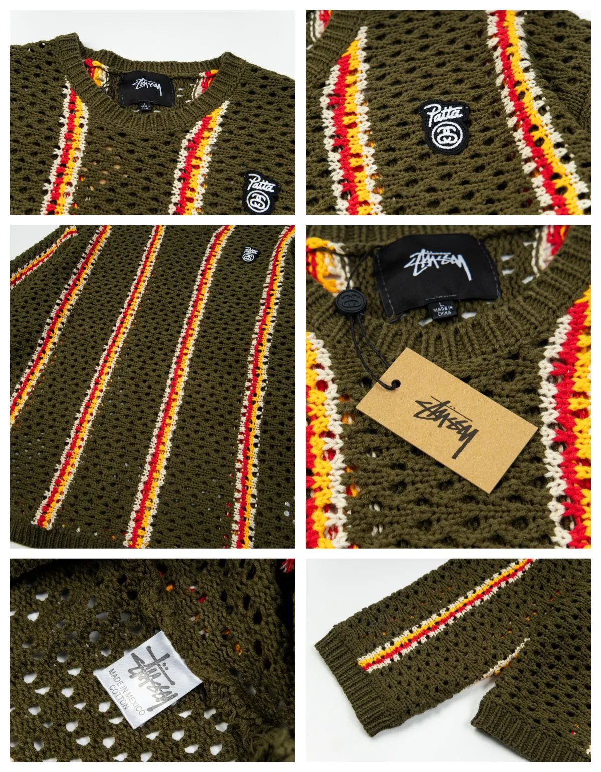 Design 8-Ball Knit Sweater Beige - 6