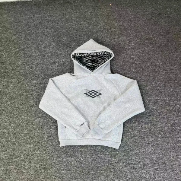 Umbro x Unknown Collaboration Hoodie Gray - 1