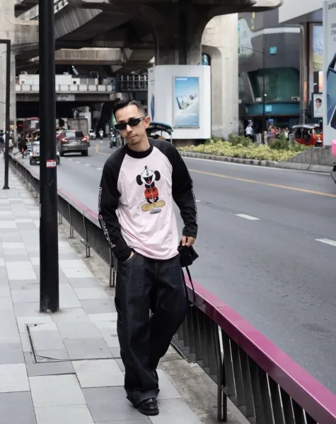 Supreme x Disney Mickey Mouse Long Sleeve T-Shirt Black - 6