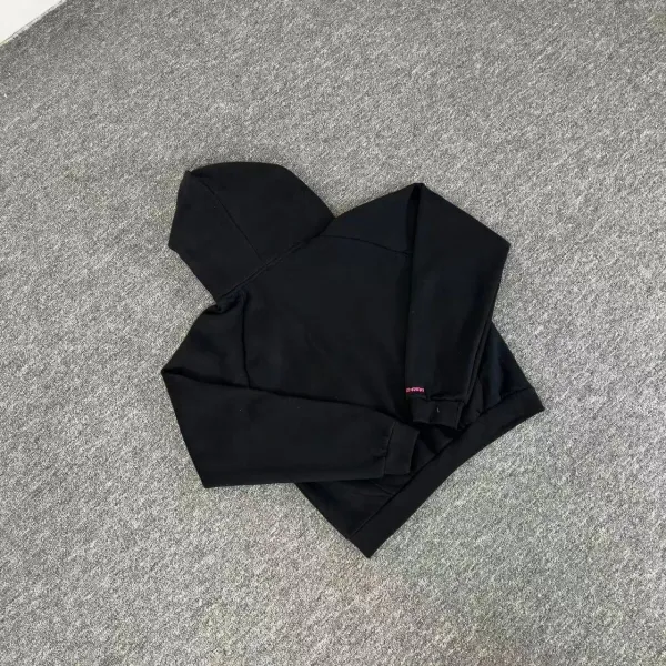 Design Embroidered Logo Track Pants Black Sweatpants - 8