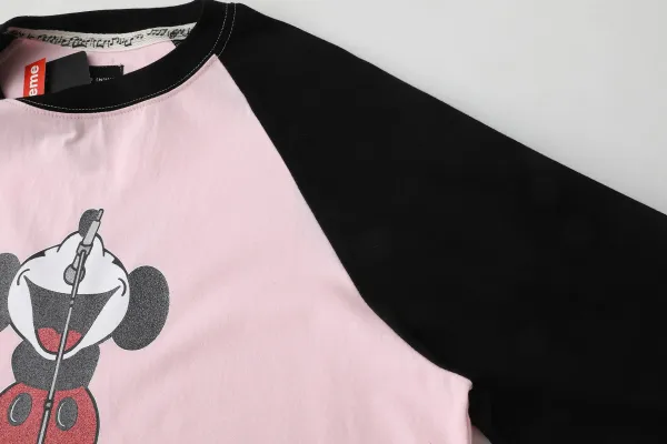 Supreme x Disney Mickey Mouse Long Sleeve T-Shirt Black - 14
