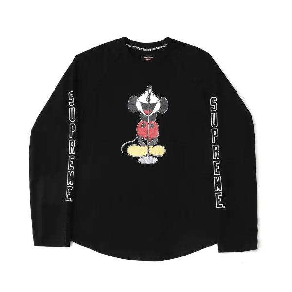 Supreme x Disney Mickey Mouse Long Sleeve T-Shirt Black - 9